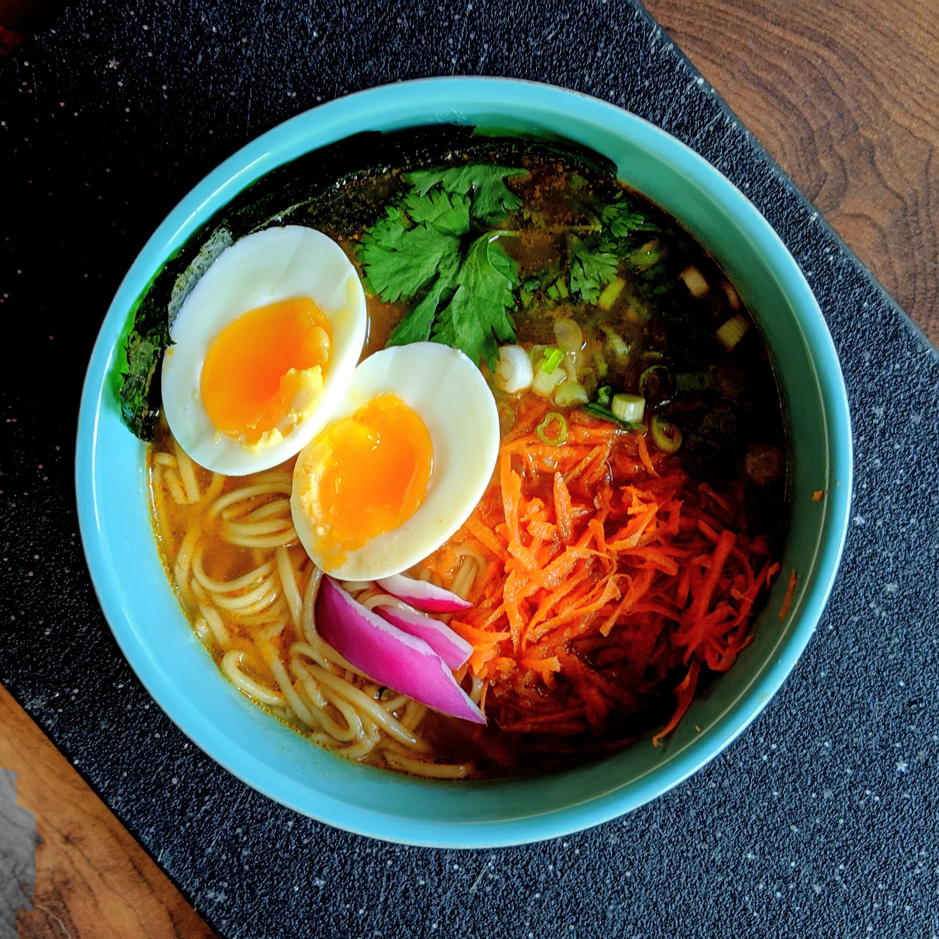 ramen noodles gourmet in for the ride